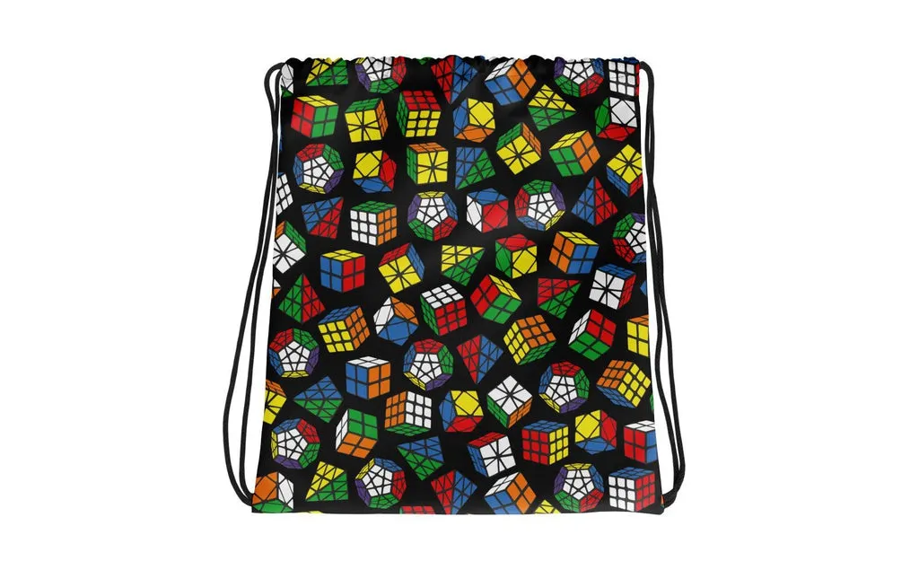 Puzzles - Rubik's Cube Drawstring Bag