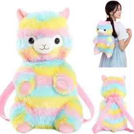 Rainbow Alpaca Backpack