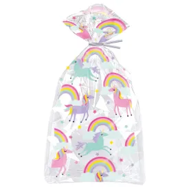 Rainbow & Unicorn Cello Bags - 20 Pkt