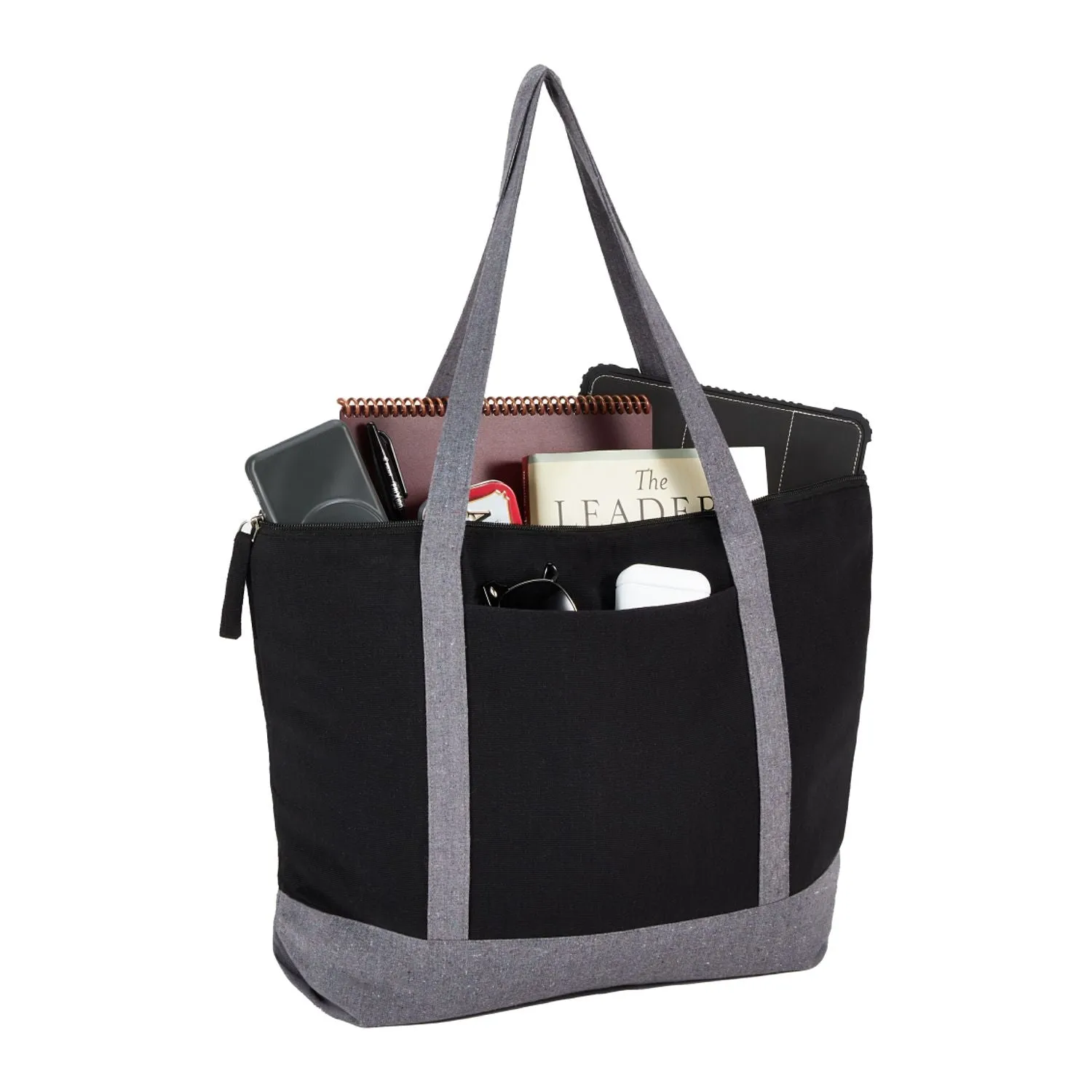 Repose 10oz Recycled Cotton Zippered Tote