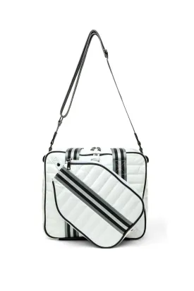 Sporty Spice Pickle Bag, White Patent