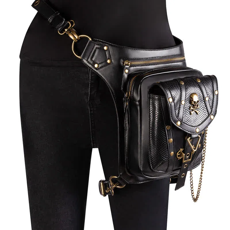 Steampunk Fanny Pack Thigh Holster Shoulder Waist Leg Bag