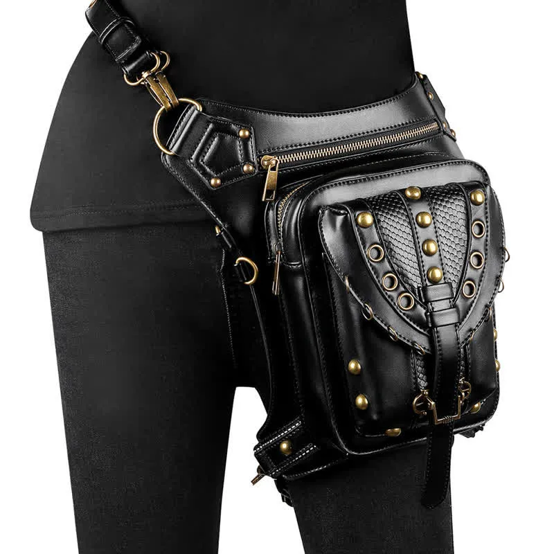 Steampunk Fanny Pack Thigh Holster Shoulder Waist Leg Bag