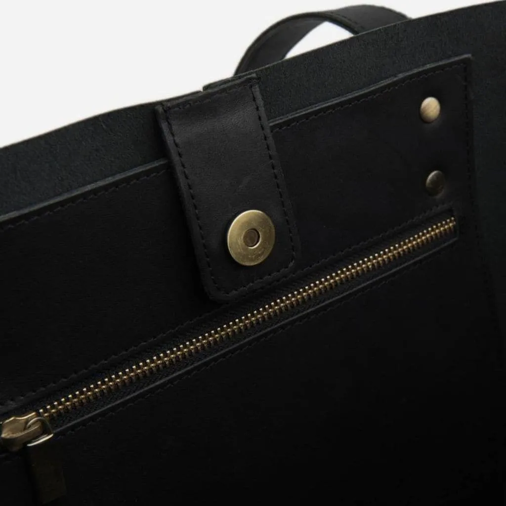 Stitch & Hide Emma Tote Bag Black