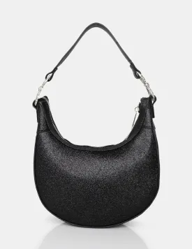 The Bam Bam Black Glitter Bag