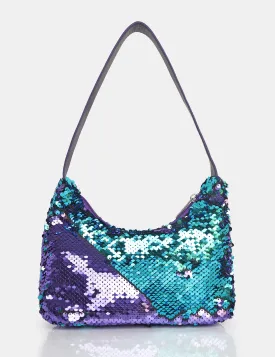 The Zane Purple Sequin Shoulder Bag