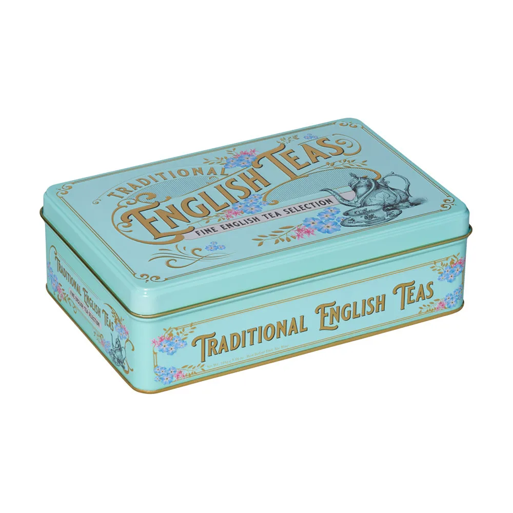 Vintage Victorian Tea Selection Tin - Mint Green