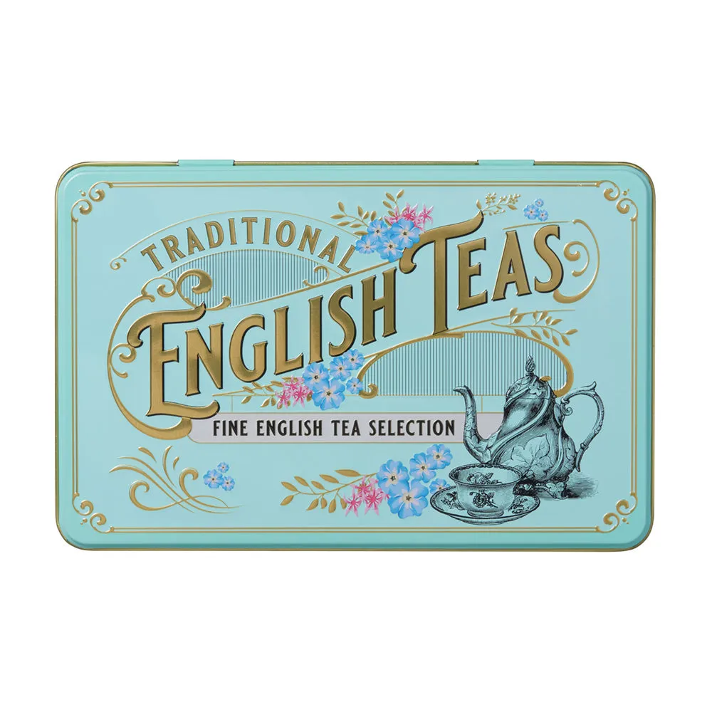 Vintage Victorian Tea Selection Tin - Mint Green