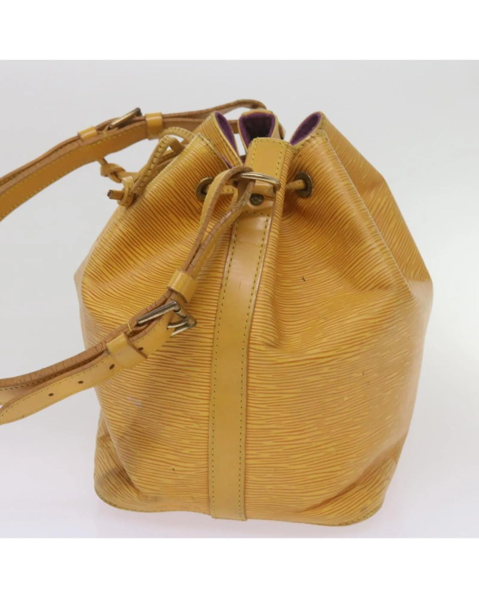 Yellow Epi Leather Shoulder Bag with Tassels - Authentic LV Design