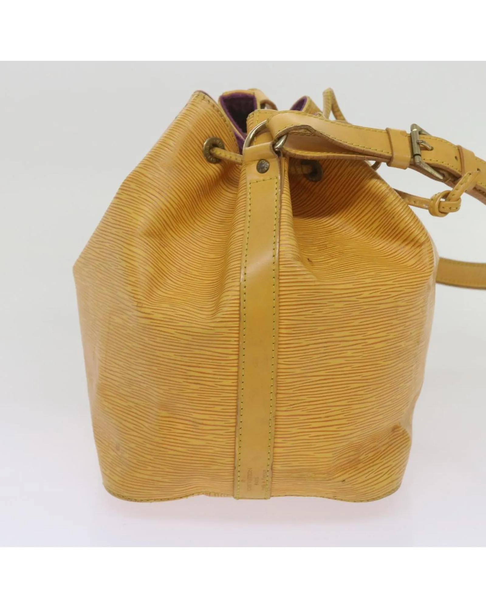 Yellow Epi Leather Shoulder Bag with Tassels - Authentic LV Design