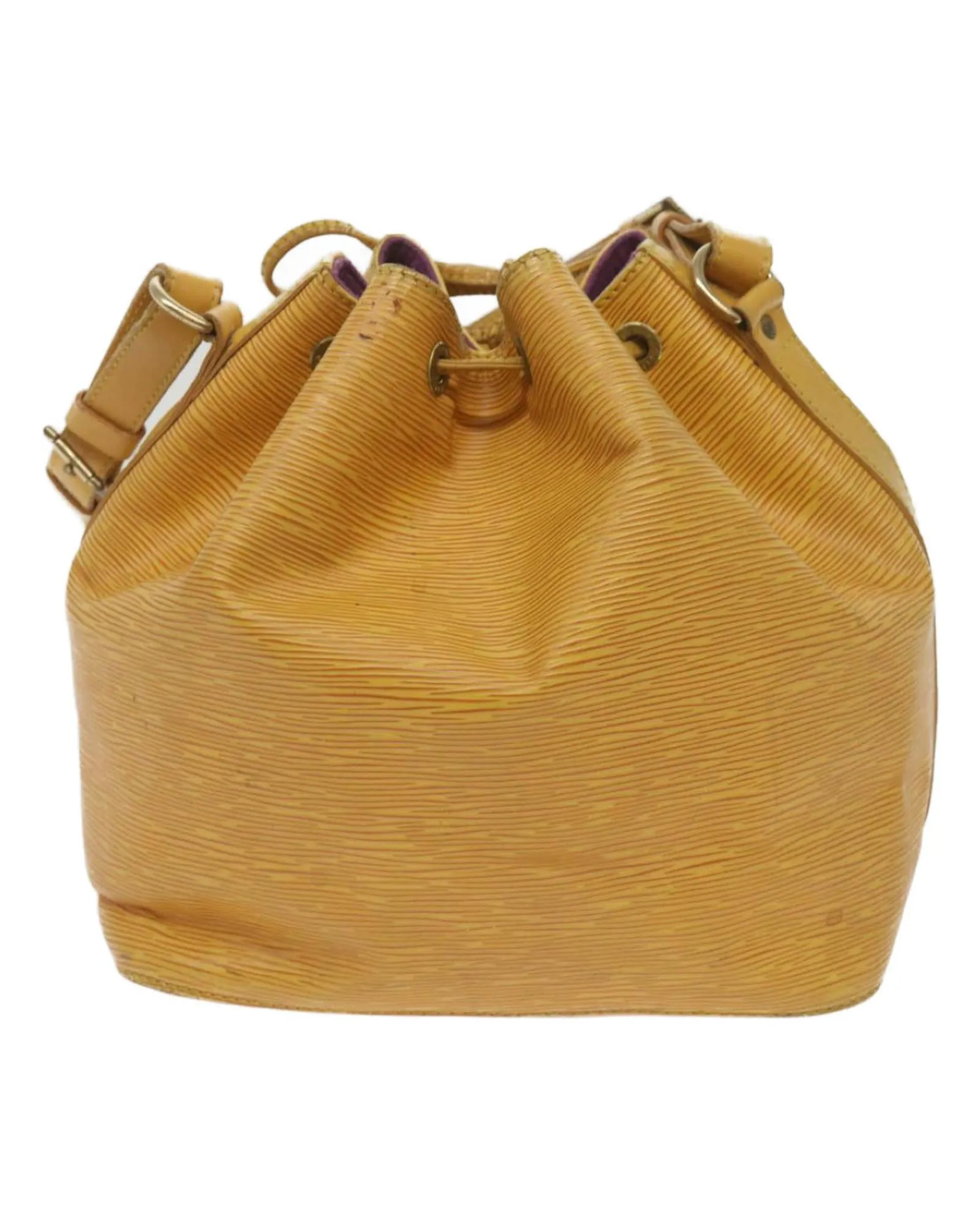 Yellow Epi Leather Shoulder Bag with Tassels - Authentic LV Design