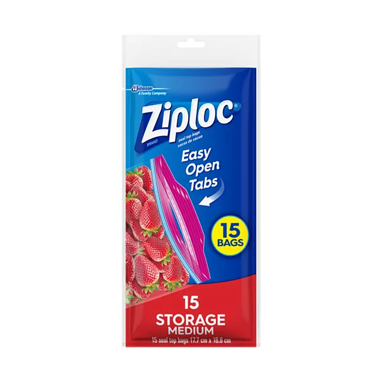 Ziploc Pouch Storage Bags Quart 15 Bags